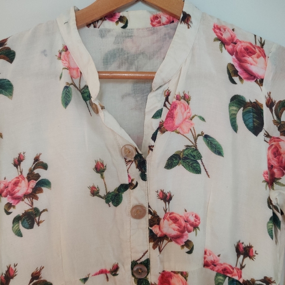 Floral maxi dress with asymmetrical hem Size 12 - Picture 12 of 13